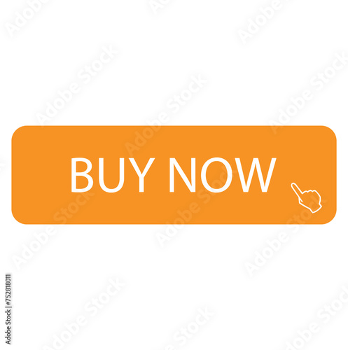 With a shopping cart, click the Buy now button. Online shopping. Order online. Vector illustration