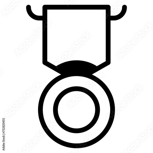 Winning award, prize, medal or badge icon for apps and websites