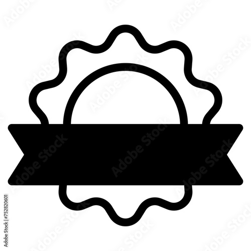 Winning award, prize, medal or badge icon for apps and websites