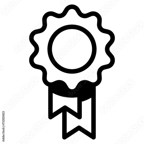 Winning award, prize, medal or badge icon for apps and websites