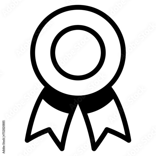 Winning award, prize, medal or badge icon for apps and websites