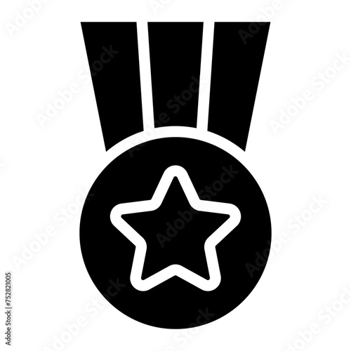 Winning award, prize, medal or badge icon for apps and websites