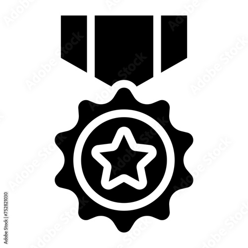 Winning award, prize, medal or badge icon for apps and websites