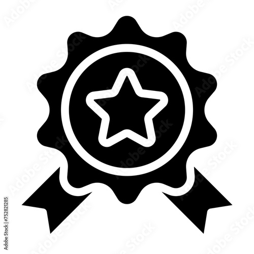 Winning award, prize, medal or badge icon for apps and websites