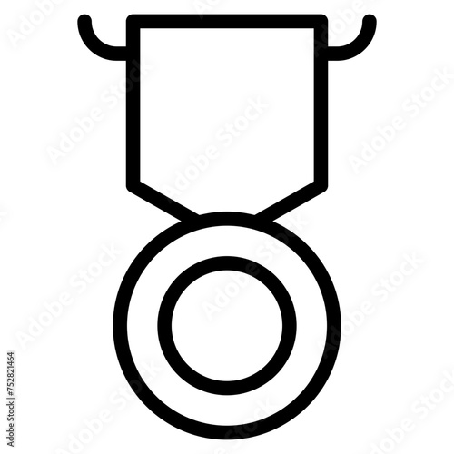 Winning award, prize, medal or badge icon for apps and websites