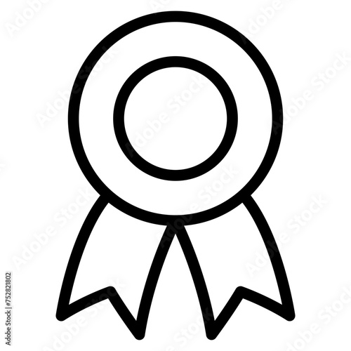 Winning award, prize, medal or badge icon for apps and websites