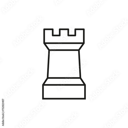 Castle icon vector. Fortress illustration sign. Stronghold symbol. tower logo. © Denys