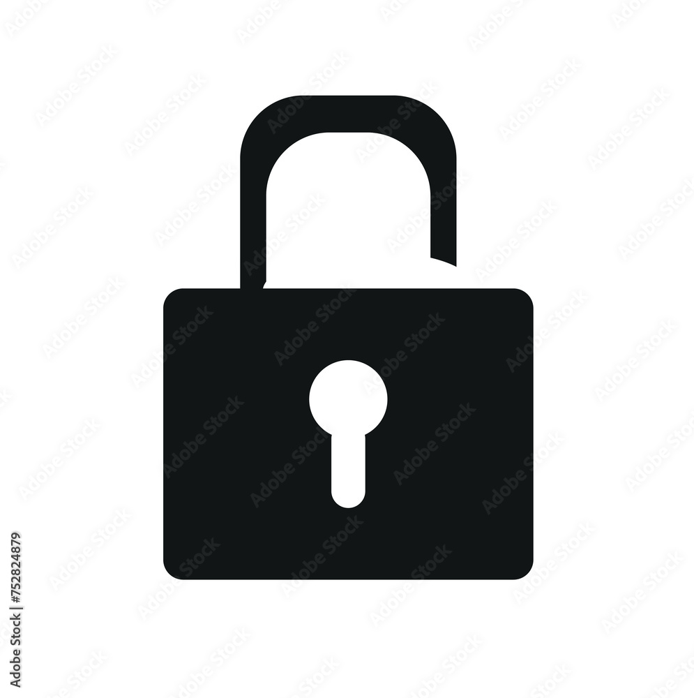 Lock Icon in trendy flat style isolated on white background. Security symbol for website design, logo, app, user interface. vector illustration, Lock Icon in trendy flat style isolated on white background. Security symbol for website design, logo, app, user interface. vector illustration,
