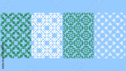 vector seamless pattern of vintage, Seamless geometric patterns