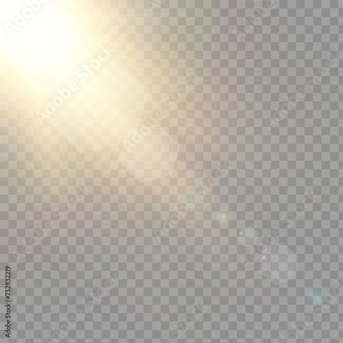Эффект солнечного света прозрачен и создает уникальные блики на линзах.