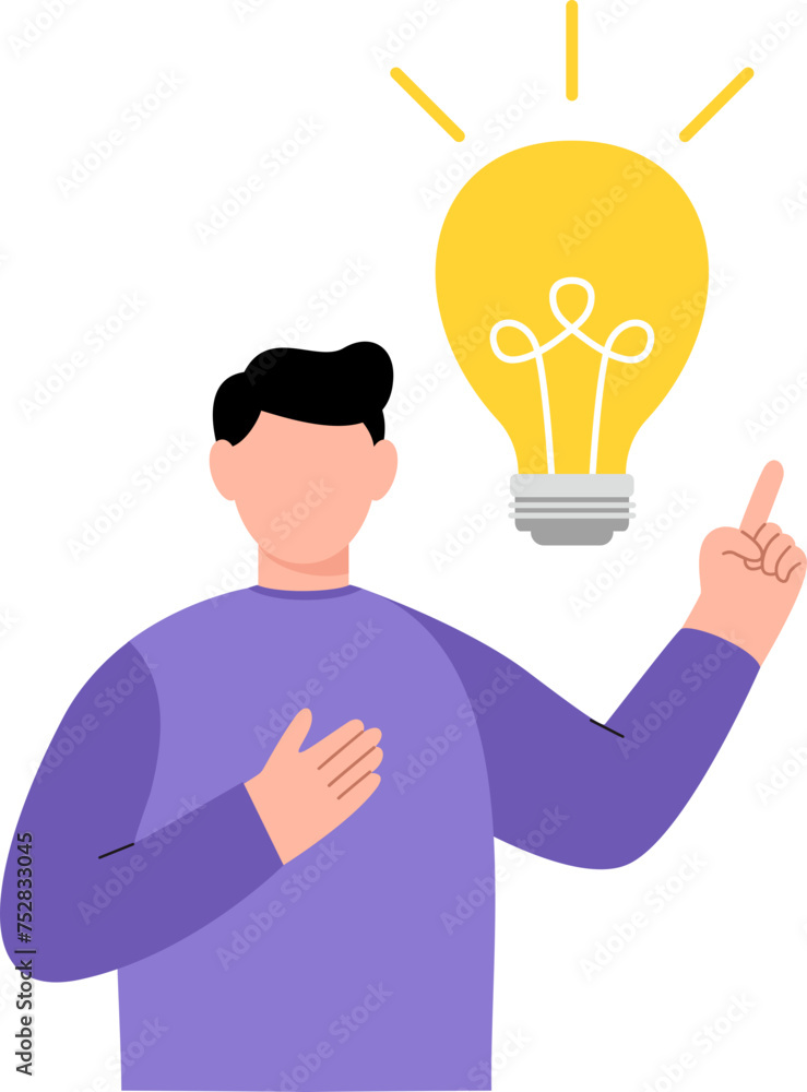 People Have Idea Illustration People Have Idea Illustration