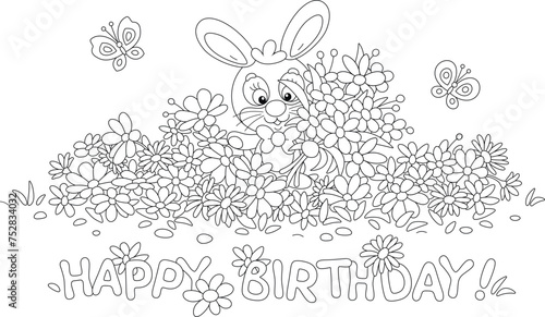 Birthday card with a happy ...