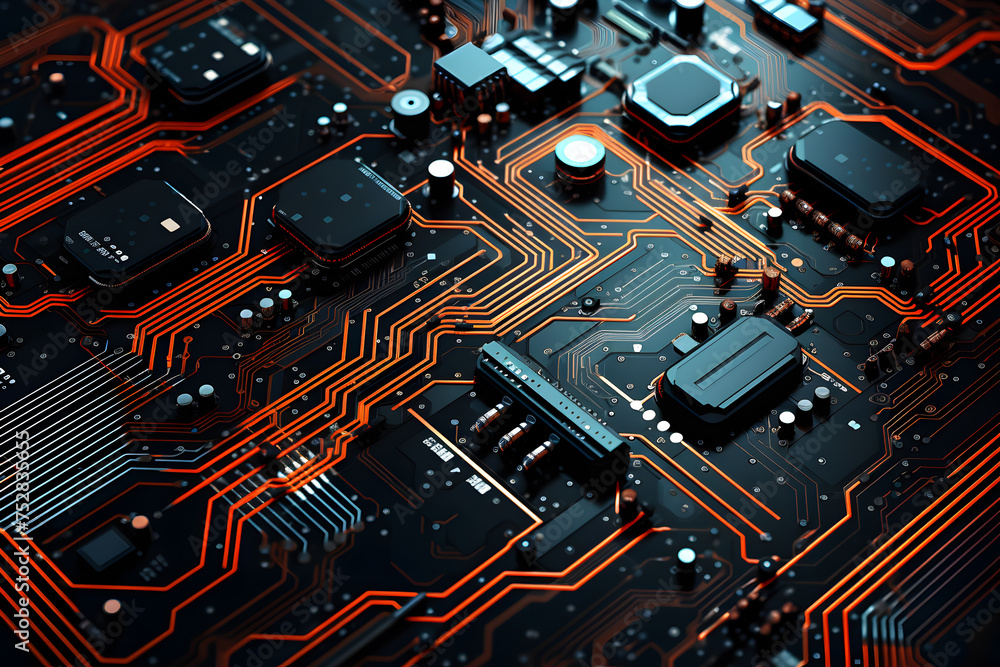 electronic circuit board with transistors electronic circuit board with transistors