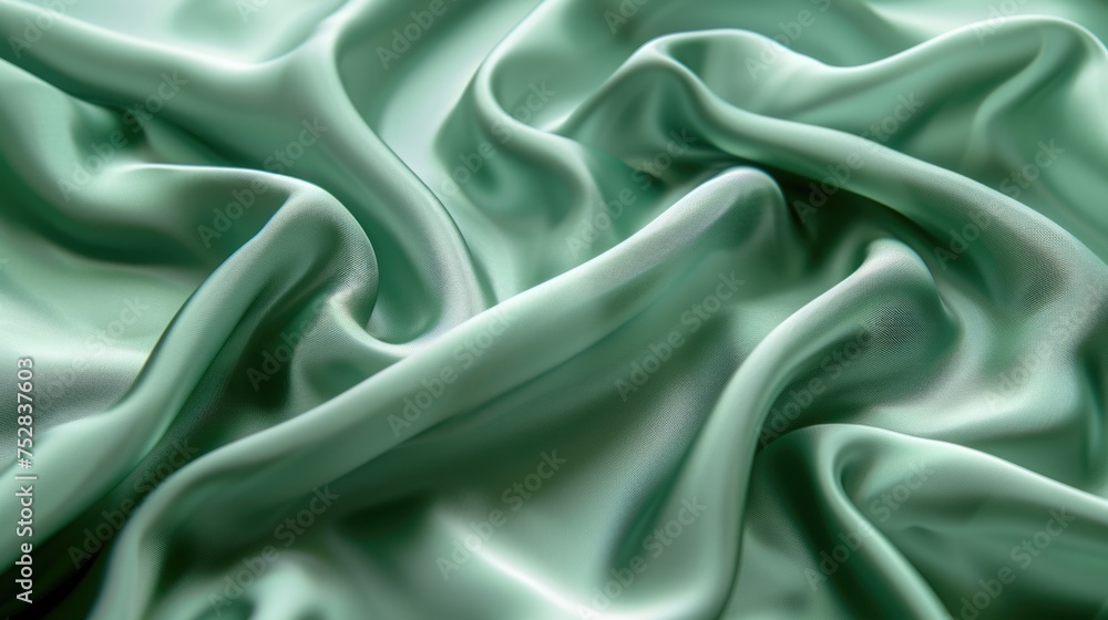 Obraz premium Turquoise satin fabric texture. E