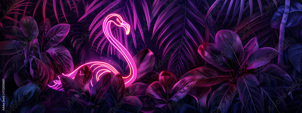 Urban Oasis: Neon Amidst Nature Urban Oasis: Neon Amidst Nature