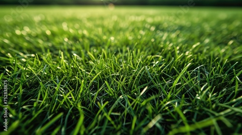 Long fresh green grass texture background view of grass garden Ideal concept used for making green flooring, lawn for training football pitch, Grass Golf Courses green lawn pattern textured background
