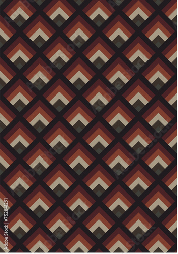 Waterfall Quilt Background Seamless Pattern