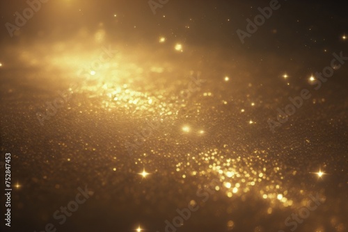 Golden Shining Particles As Sand Background  Golden Glowing Sand Particles Background