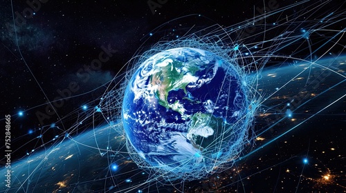 Hologram of the earth. Anti design, application, GPS, travel, progress, cartography, futurism, technology, globe, virtual reality, interactivity, projection, science fiction. Generated by AI