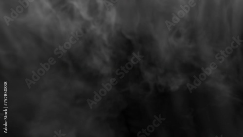 Fog strom on black background
 photo