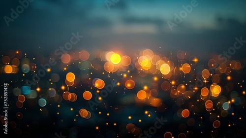 Enchanting Luminescence, A Symphony of Light Particles in Mesmerizing Bokeh