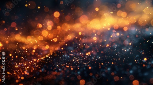 Enchanting Luminescence, A Symphony of Light Particles in Mesmerizing Bokeh