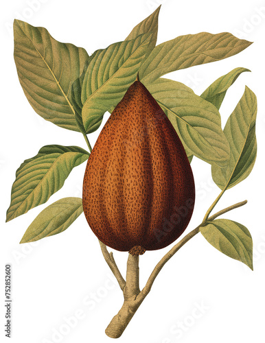 Salak isolated on transparent background old botanical illustration (ID: 752852600)