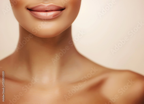close up portrait of a woman, skin care concept