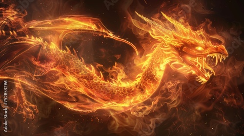 Dragons, symbols of the New Year, are like fire.