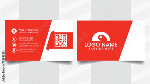 modern and clean business card template design photo