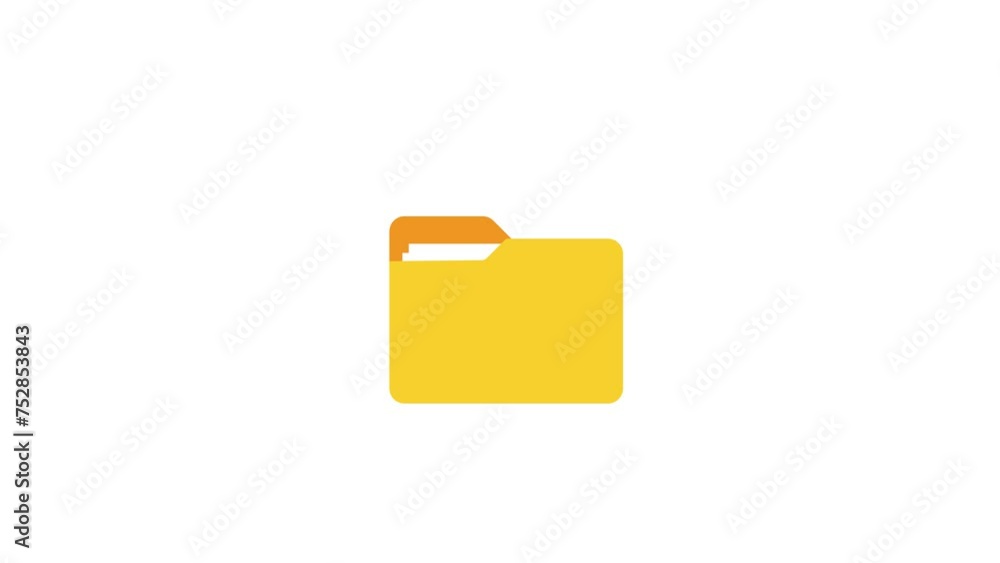 Modern flat icon with file transfer on white background. Motion graphics. Modern flat icon with file transfer on white background. Motion graphics.