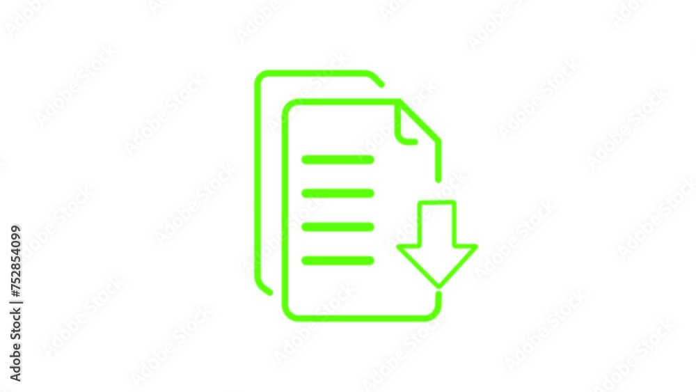 Document Icon Animation graphic Document Icon Animation graphic