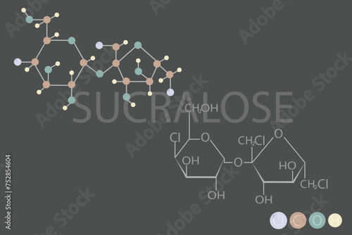 sucralose molecular skeletal chemical formula