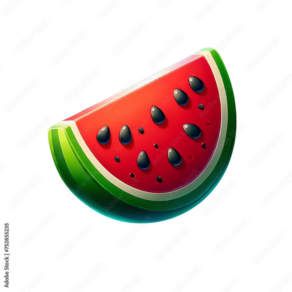 3D Watermelon cartoon style 3D Watermelon cartoon style