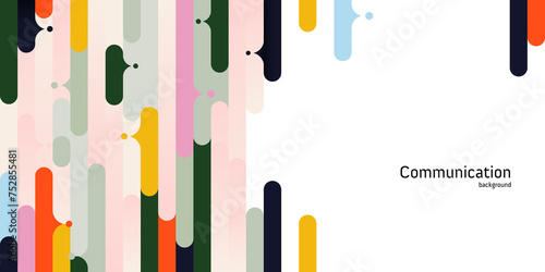business communication, social media, people networking talking dialogue speaking connecting verbally background banner template with copy space, illustration of abstract speech bubble talk text box