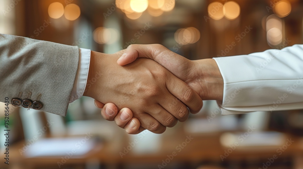 Professional Agreement Handshake in the Office Professional Agreement Handshake in the Office