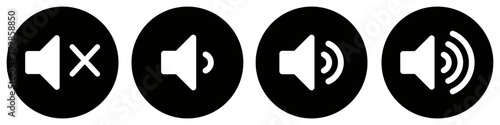 Speaker icon vector. Volume illustration sign. Loudspeaker symbol or logo.