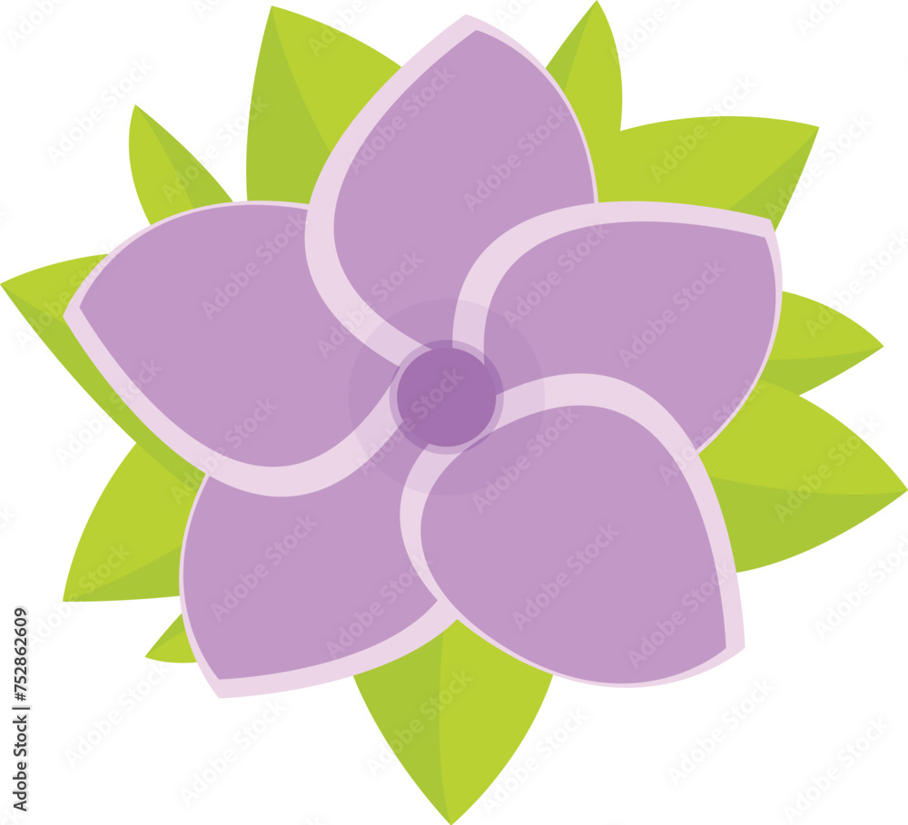Violet Bali flower icon cartoon vector. Summer nature. Beauty of island landmark Violet Bali flower icon cartoon vector. Summer nature. Beauty of island landmark