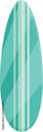 Bali beach surfboard icon cartoon vector. Summer travel vacation. Ocean sport