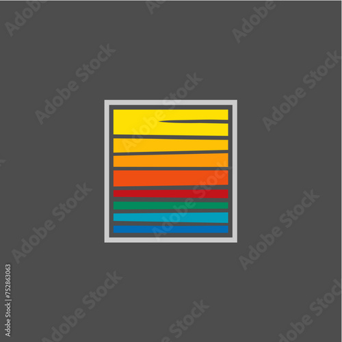illustration of an background with squares