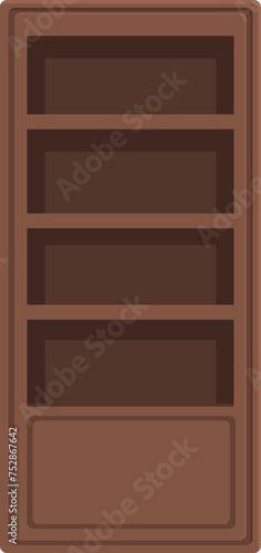 Drawer wardrobe for books icon cartoon vector. Store furniture. Home design cabinet