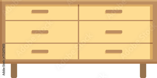 New wooden furniture icon cartoon vector. Discount sale outlet. Store exterior