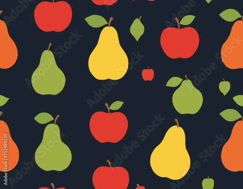 Pear and apple fruit set 