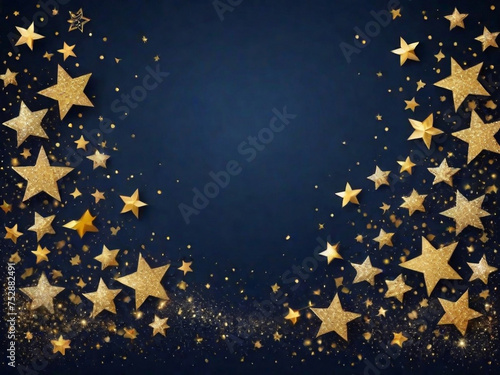 stars on blue background