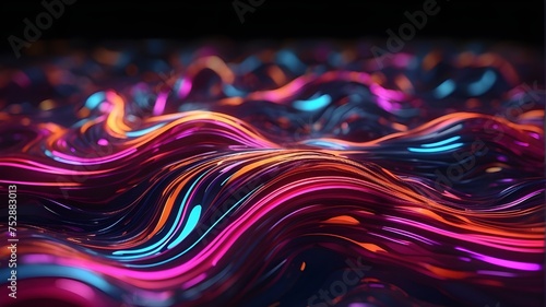 abstract background with lights, Iridescent liquid wallpaper with swirls and undulations in a black smooth background. Black Smooth Wallpaper has an abstract background with lights and a swirling liq