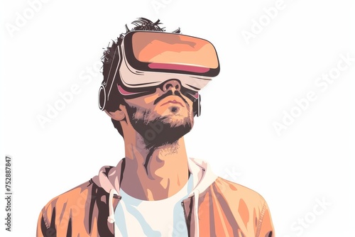 VR user experience Mixed Virtual Reality Goggles for Observation. Augmented reality Glasses Virtual Cooking Competitors. Future Technology Output Headset Gadget and Gaming Influencers Wearable