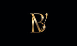 BV, VB, B, V, Abstract Letters Logo Monogram