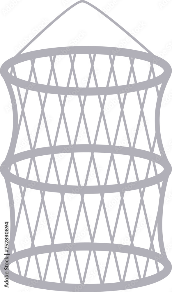Catch fish net icon cartoon vector. Sonar port fishing. Dock trawl sea