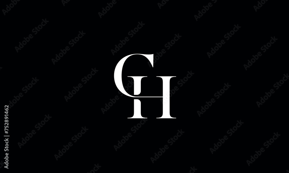 CH, HC, C, H, Abstract Letters Logo Monogram CH, HC, C, H, Abstract Letters Logo Monogram