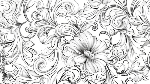 Patterns on the ceiling gypsum sheets of white flowers  plaster background - floral pattern  seamless pattern. SEAMLESS PATTERN. SEAMLESS WALLPAPER.